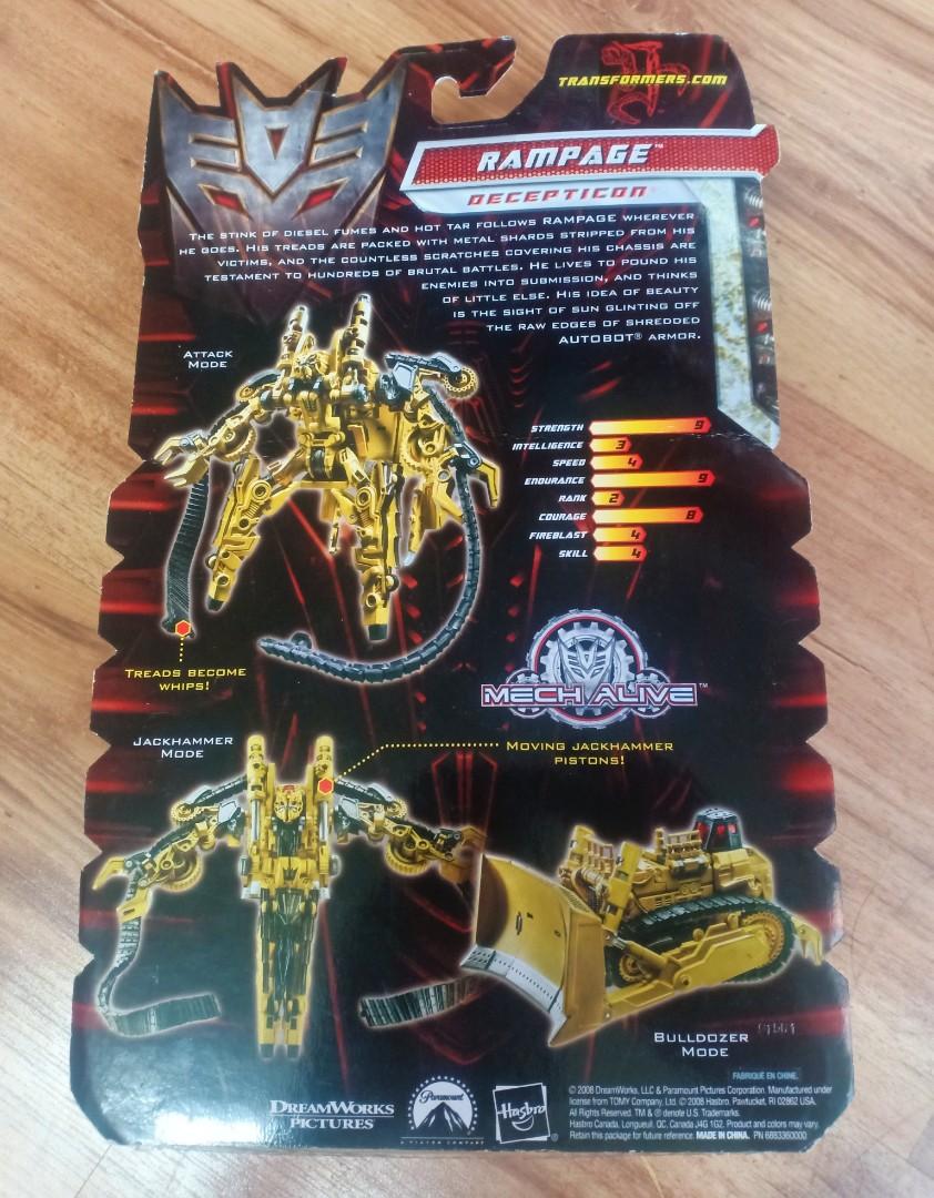 TRANSFORMERS Decepticon Rampage, Hobbies & Toys, Collectibles ...