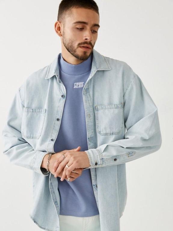 True religion hot sale denim shirt