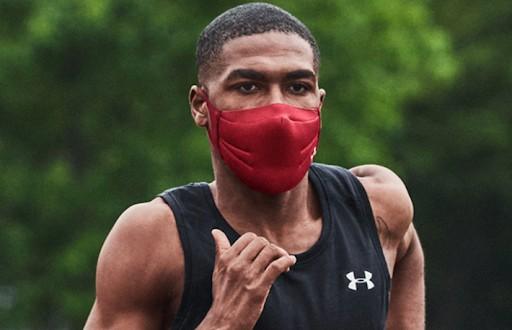 Under armour mask red underarmour, Health & Nutrition, Face ...