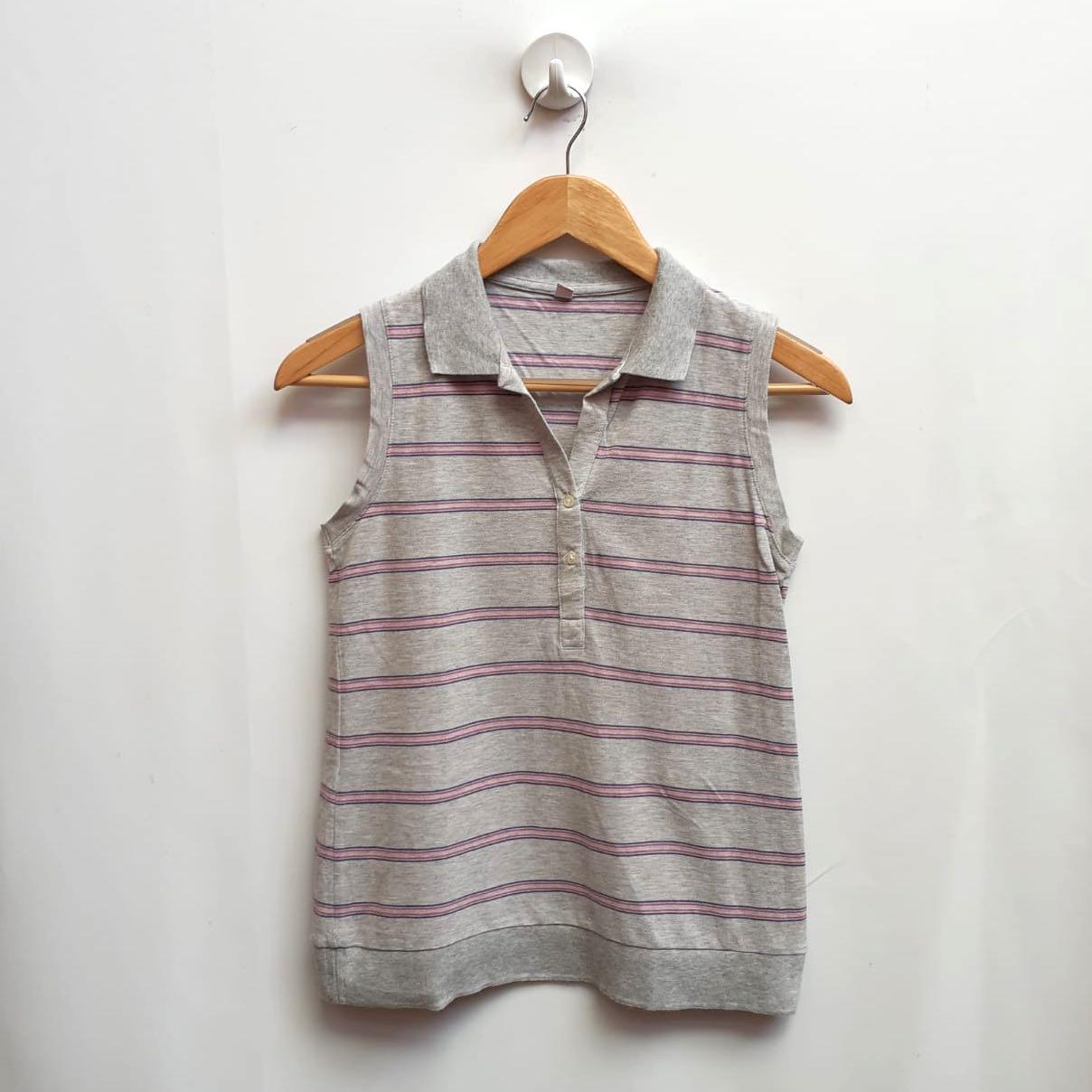 Multicolored Stripped Clothing Set For Baby Girl | Sleveless main image 1