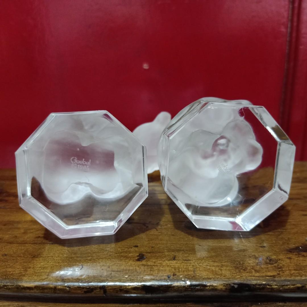 Vintage Crystal Animal Figurines by Goebel, Hobbies & Toys, Memorabilia