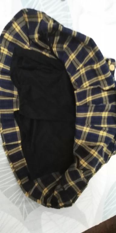 Yellow and blue plaid skirt (Category: Skirts) located in Makati City. Submitted by el_rastro (Listing ID 1100176452, Image 2). Description: - used only once, in good condition - bought from Bangkok - has shorts underneath (check pic 2) Pm for exact measurements Check profile for more clothes 😊.