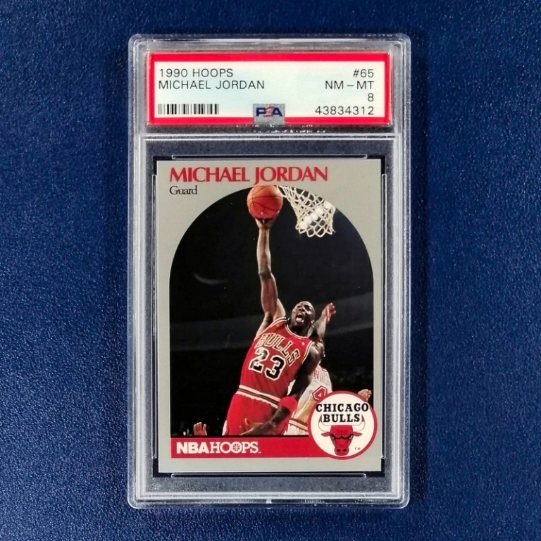 1990 Hoops Michael Jordan 65 PSA 8 NBA Card Hobbies Toys Toys