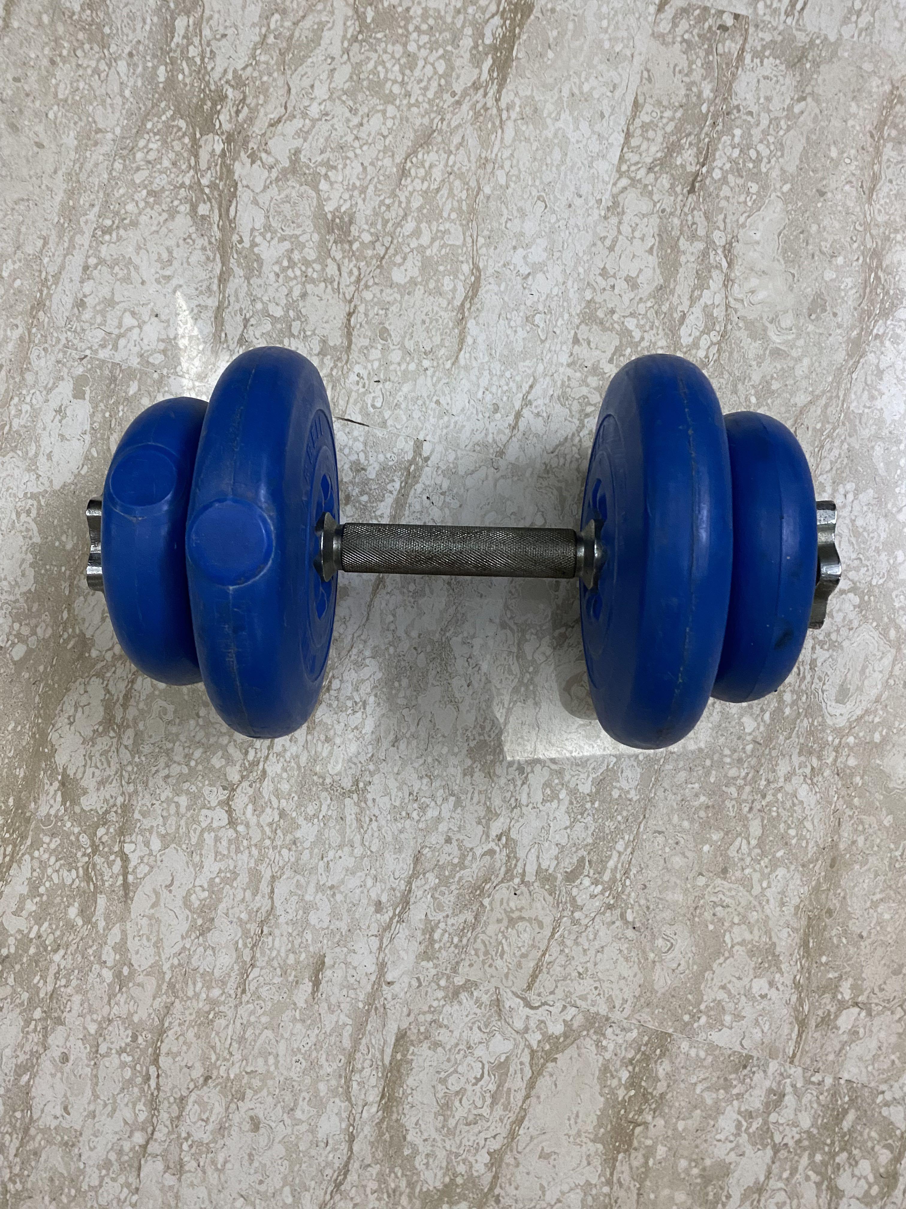 8kg Weider USA Dumbbell Barbell Weight Plate Bar for Gym