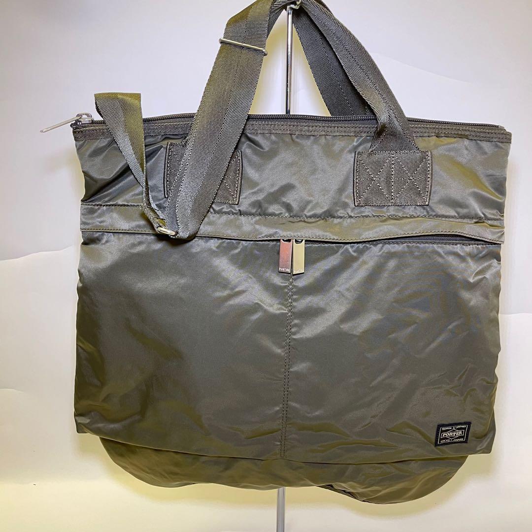 95 New Porter Frame 2way Helmet Bag Olive 橄欖綠色兩用頭盔袋 名牌 袋 銀包 Carousell