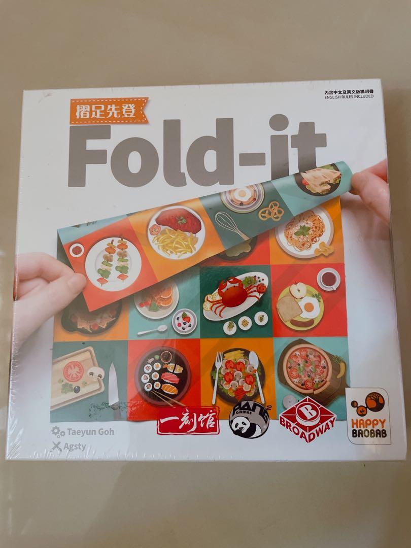 全新未拆封正版 Fold It 摺足先登boardgame 桌遊家庭遊戲 興趣及遊戲 玩具 遊戲類on Carousell
