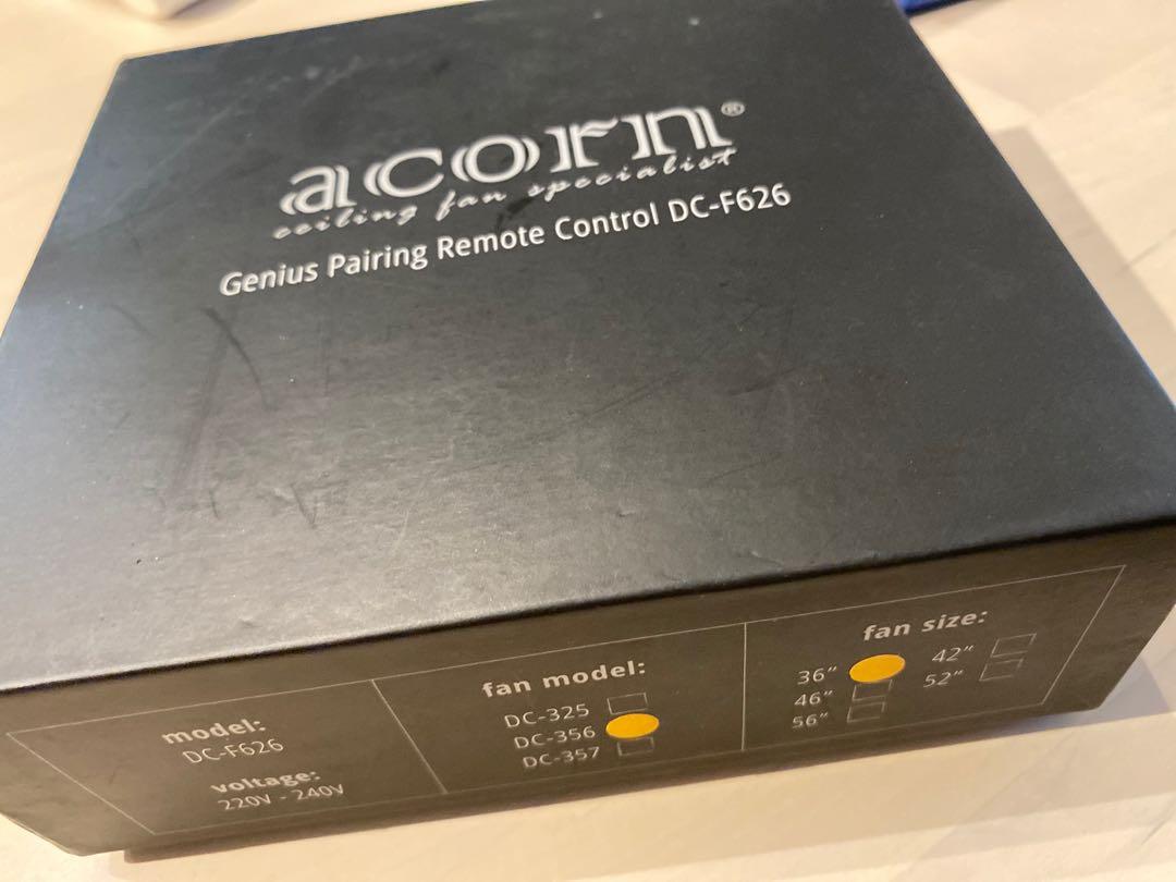 Acorn DCF626 remote control, Furniture & Home Living, Lighting & Fans, Fans on Carousell