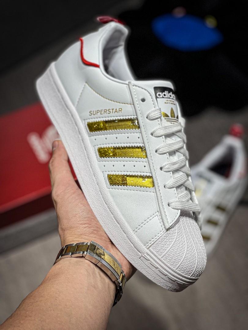 Adidas superstar gold clearance sale