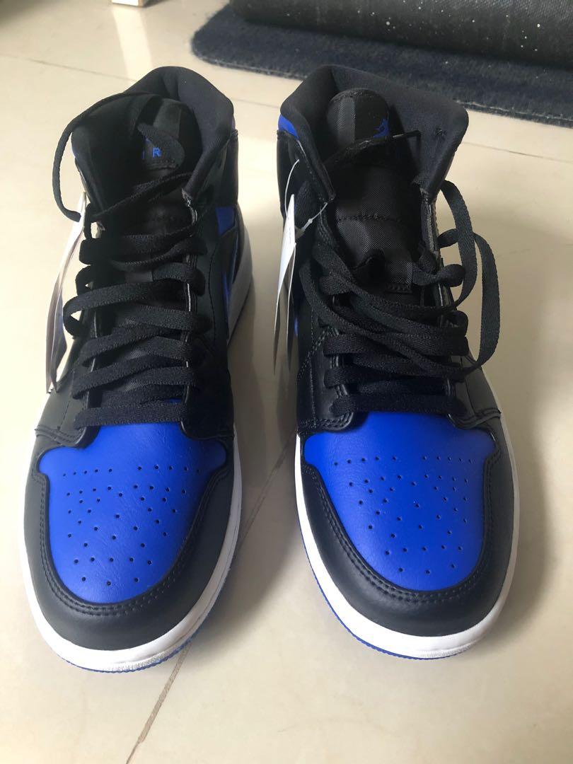 Air Jordan 1 Mid Royal Blue Aj1 Mid Low High, Men'S Fashion, Footwear,  Sneakers On Carousell