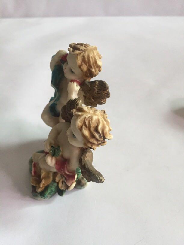 Angel display Figurine (Category: Other Home Decor) located in Pasay City. Submitted by redgiftshop (Listing ID 1100425587, Image 2). Description: twin angel display figurine direct bought in Japan size : Height - 8cm Length - 7cm product code: EV.