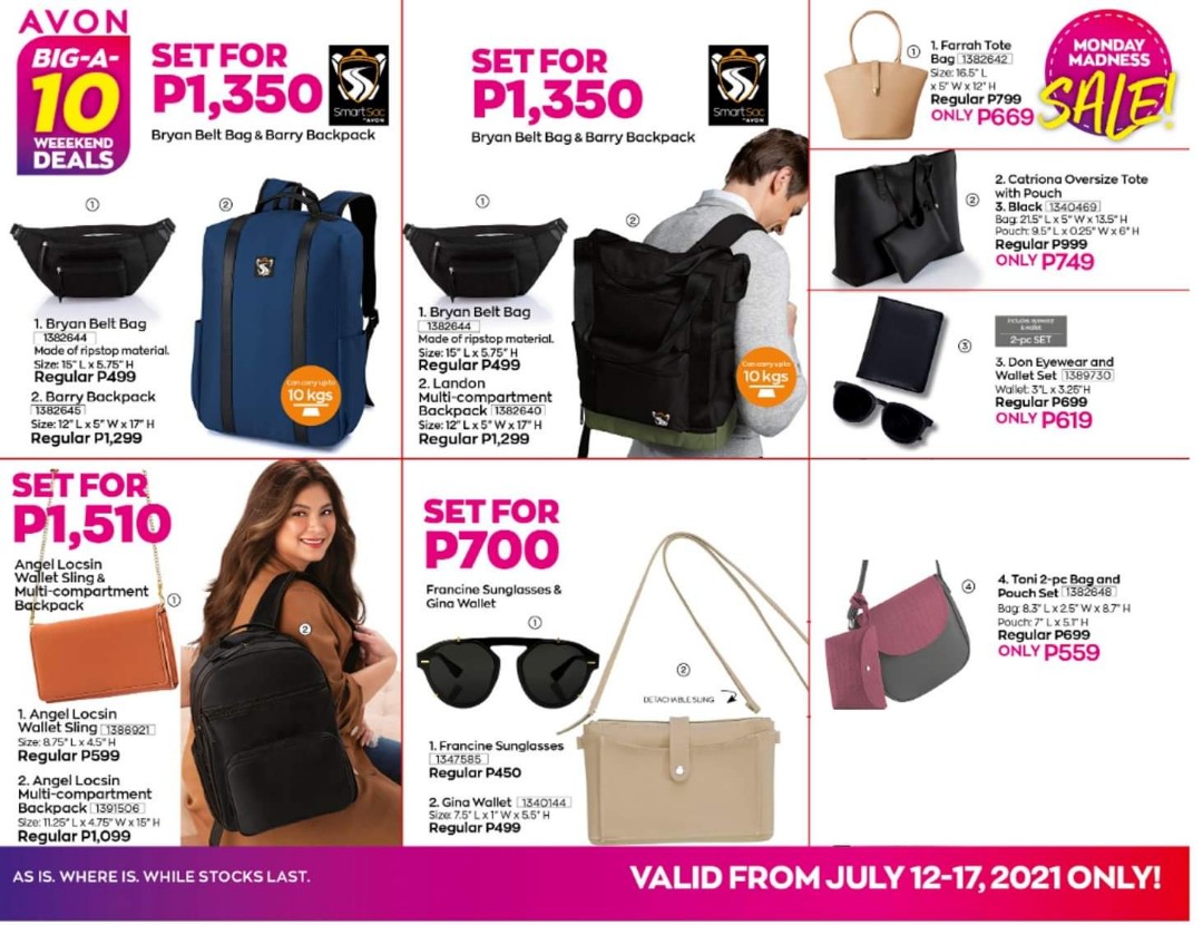 Avon bags prices philippines clearance