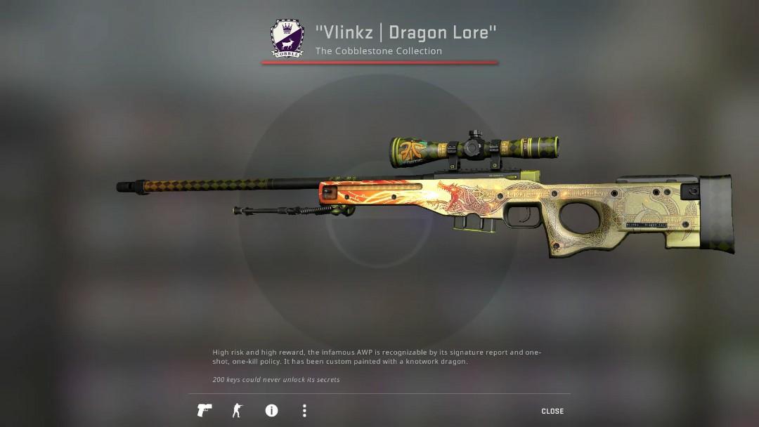 Awp Dragon lore, Video Gaming, Gaming Accessories, In-Game Products on ...