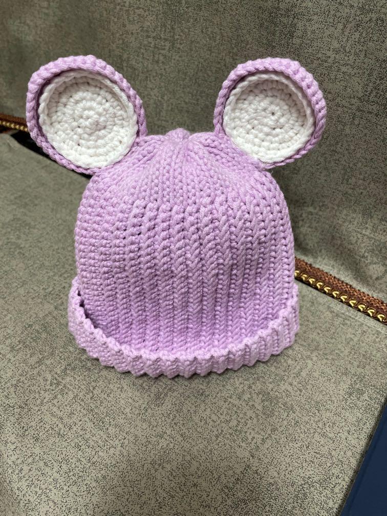 mickey mouse winter hat with ears