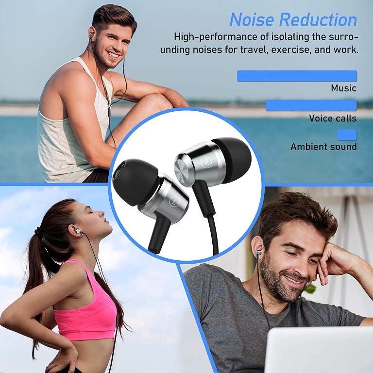 Blukar earphones with HD Microphone & carrying bag