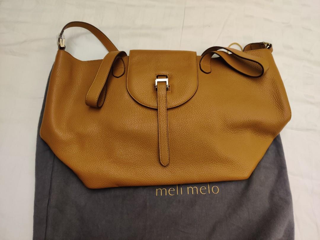 Leather handbag Meli Melo Brown in Leather - 20154213