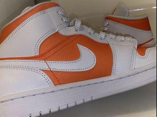 Bright Citrus and white Jordan 1 mids