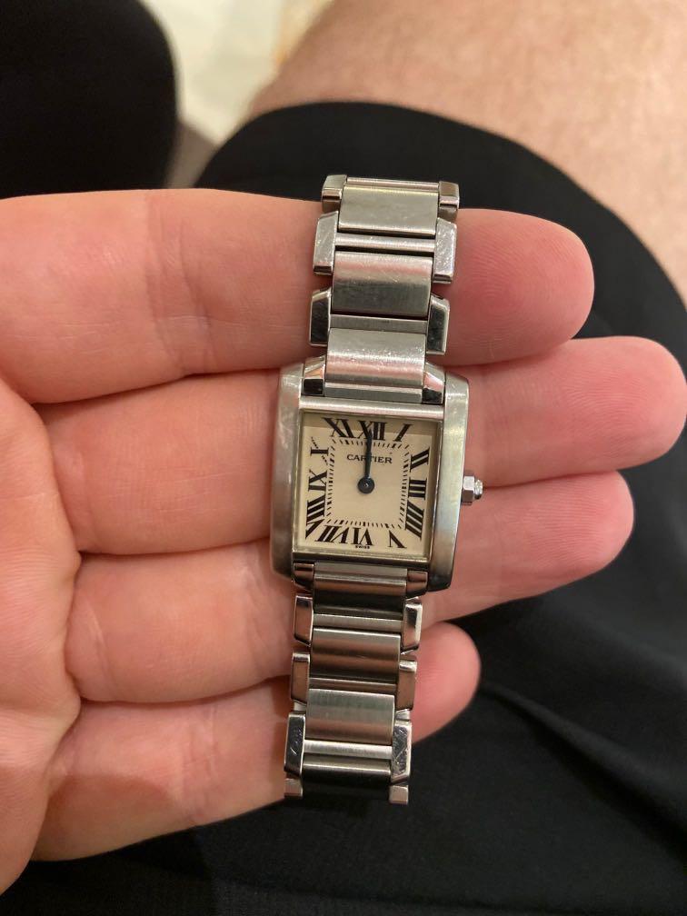 Cartier tank francaise small on sale