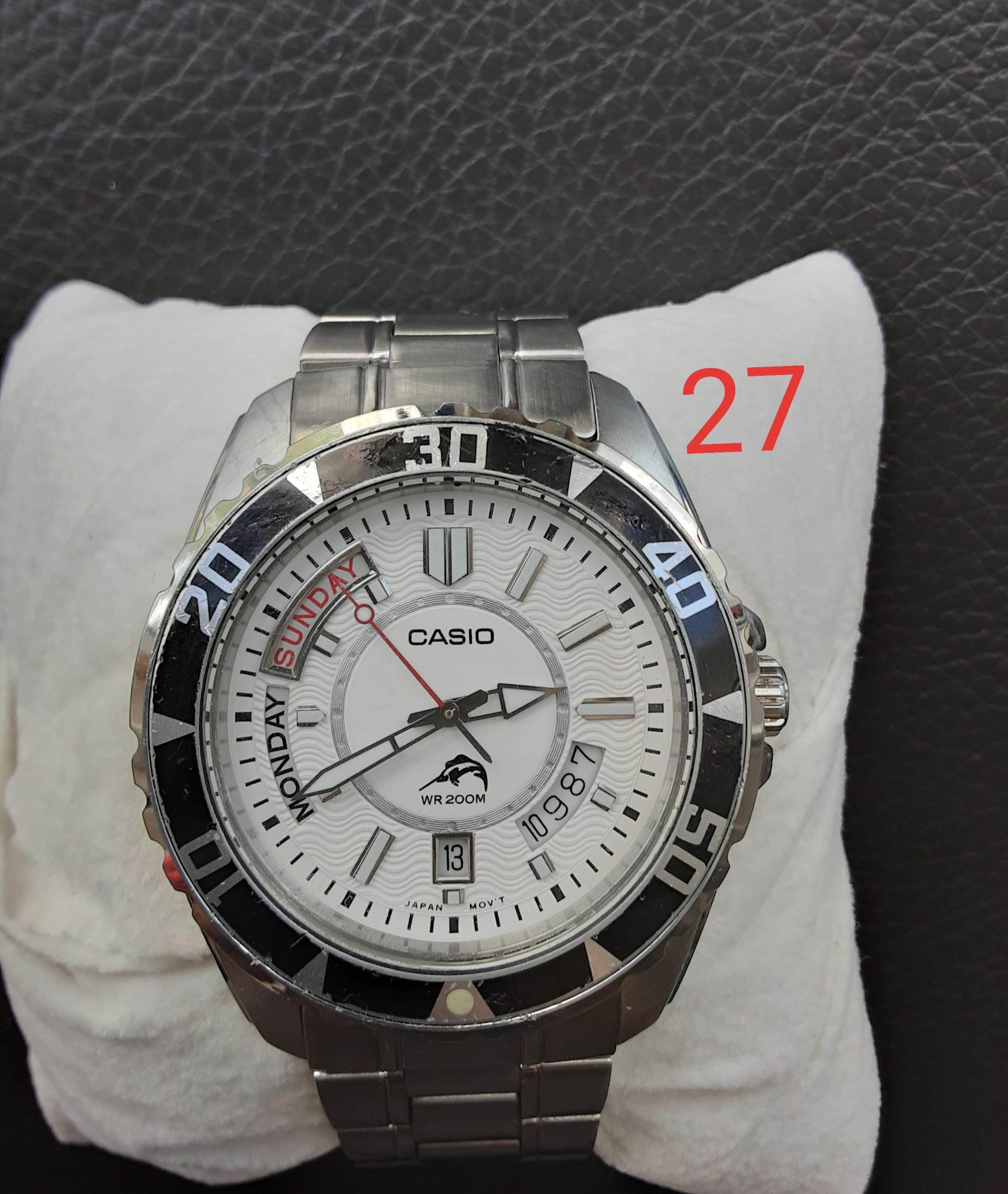 CASIO male watch男裝錶, 名牌, 錶- Carousell