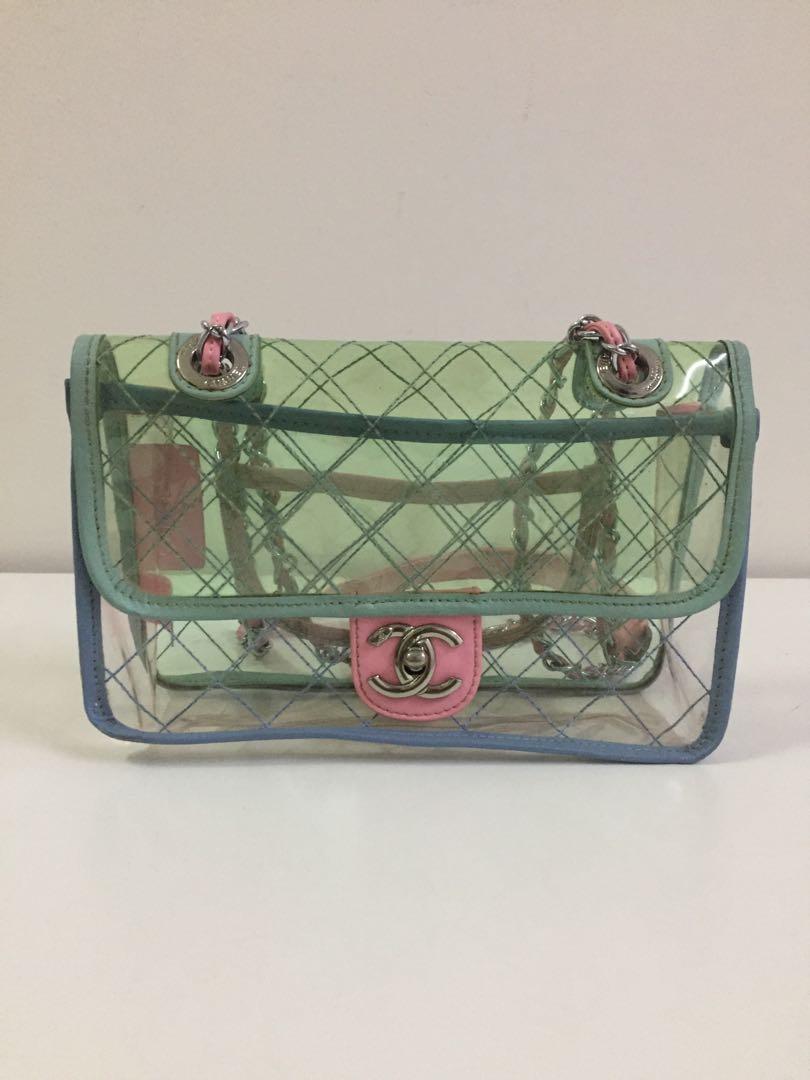 Chanel Transparent Coco Splash Flap Bag Women s Fashion Bags