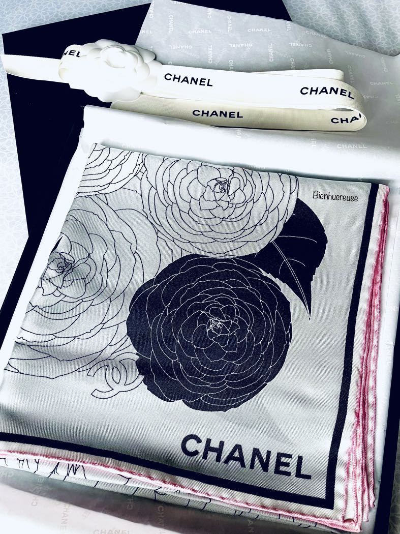 Chanel scarf, Luxury, Accessories on Carousell