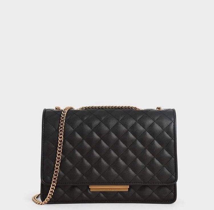 Quilted shoulder bag charles and keith clearance