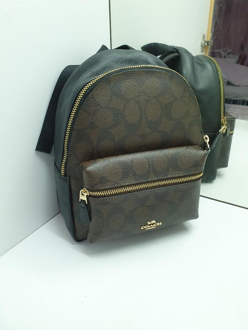 COACH Signature Mini Charlie Backpack Luxury Bags Wallets on Carousell