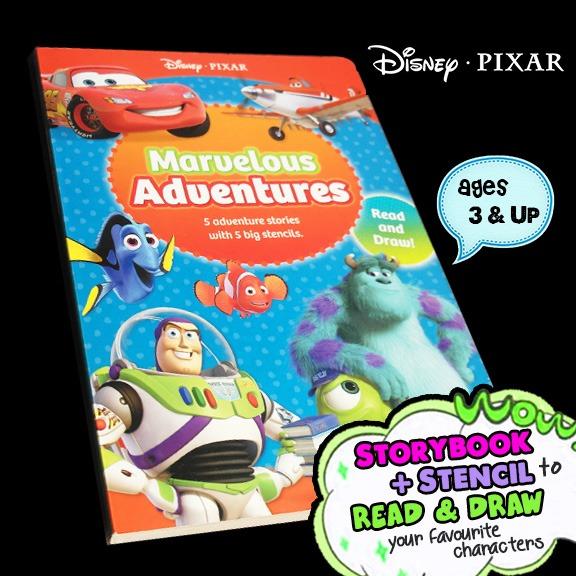 DISNEY PIXAR Storybook- 5 Marvellous Adventure Stories with 5 ...