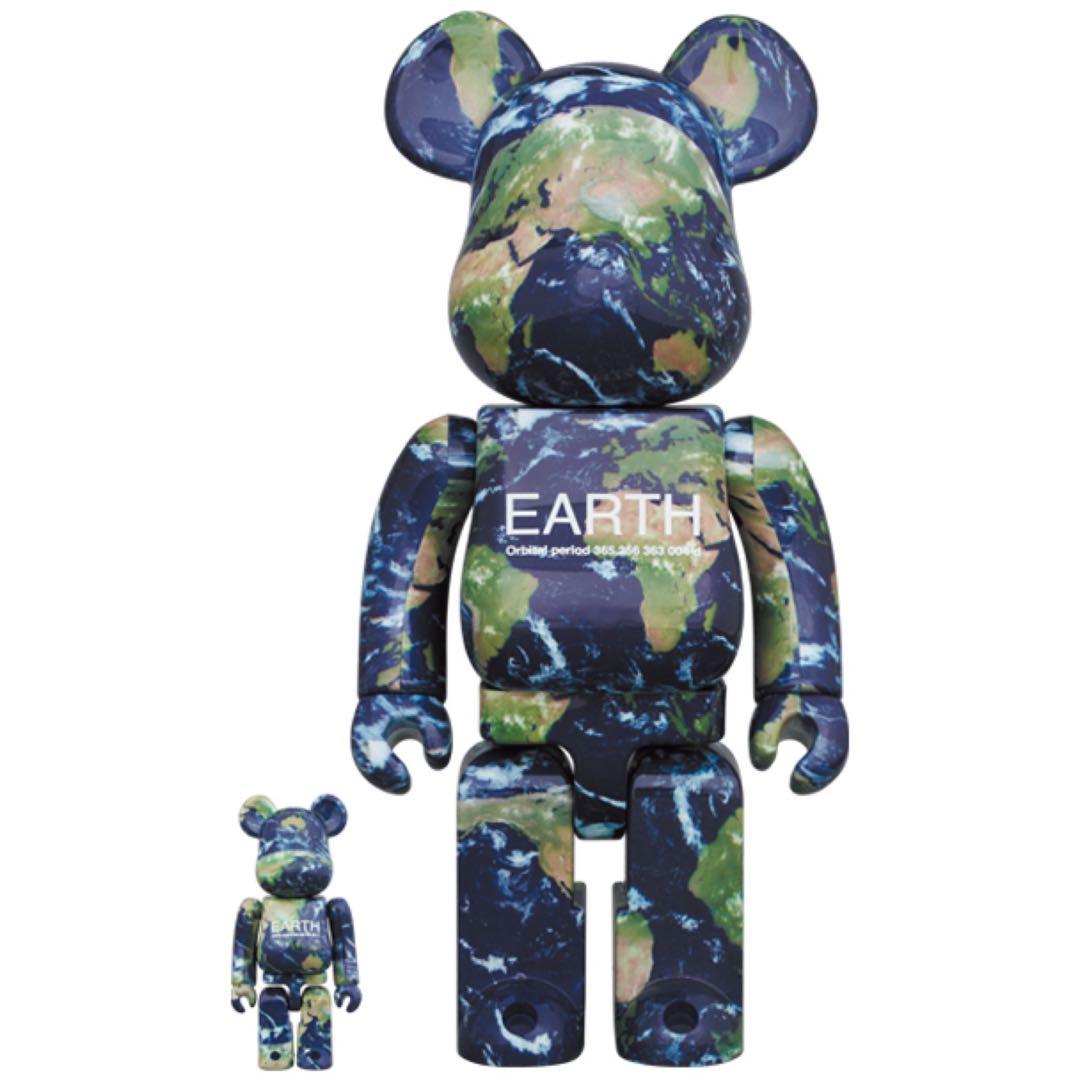 ✨預訂✨25th周年限量款《 MEDICOM BEARBRICK EARTH 地球🌍 100% + 400