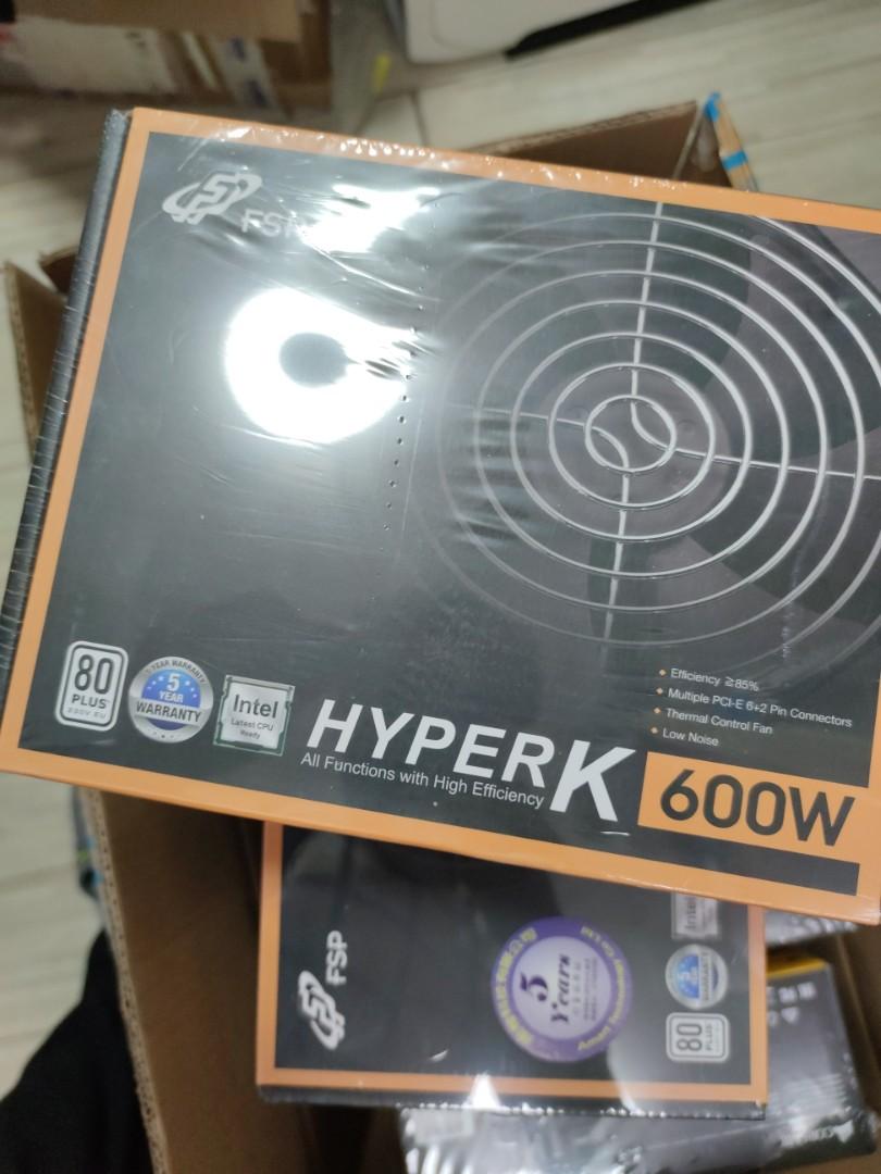 Hyperk Kit Fsp hyperk 500w 電腦電源供應器 火牛 (五年保養), 電腦&科技, 電腦周邊及配件, 電腦線、轉接線及轉換器 - Carousell