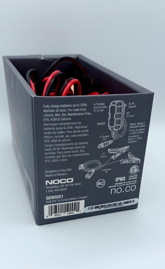 Chargeur de batterie NOCO Genius 1A lithium 6/12V 1A 30Ah