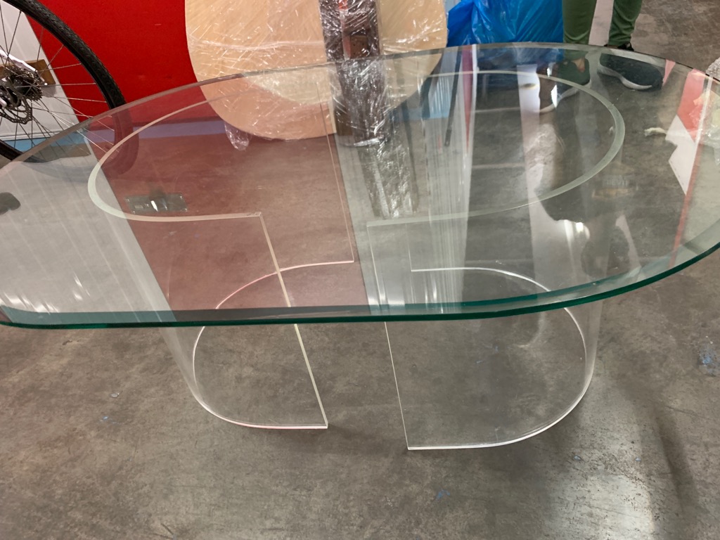 Glass / Acrylic Coffee Table, Furniture & Home Living, Furniture