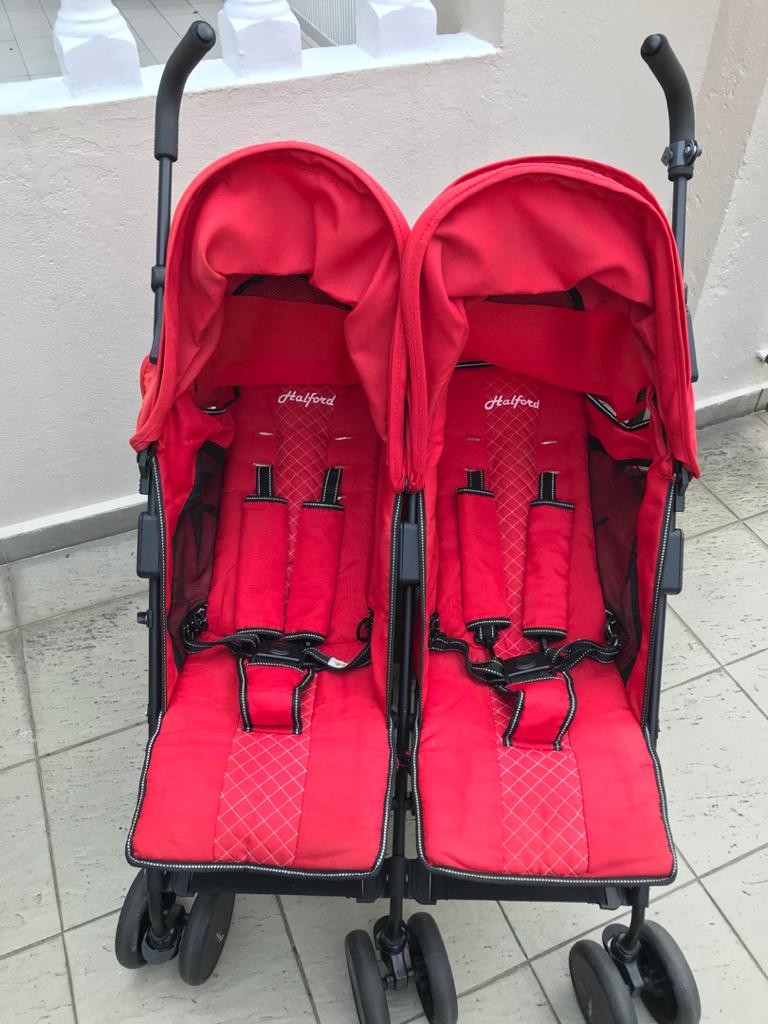 Halford Fliplite Twin Stroller