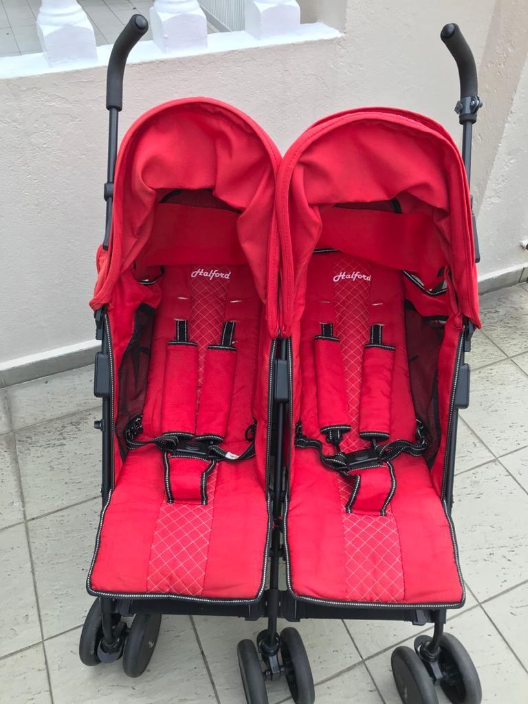 Halford twin best sale stroller