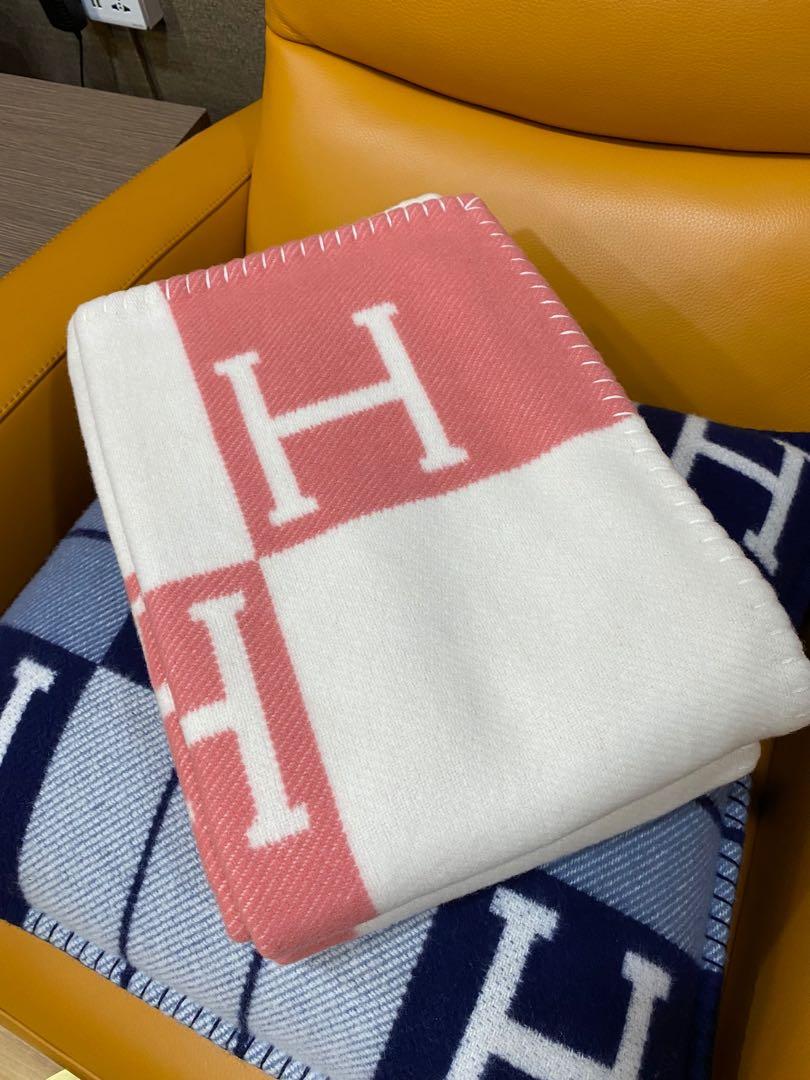 hermes pink baby blanket