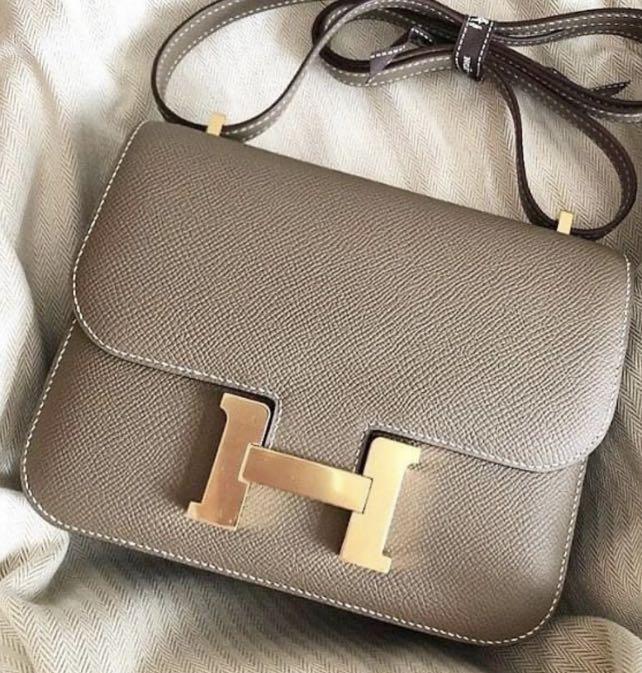 Hermes Constance 18 Etoupe Epsom gold hw