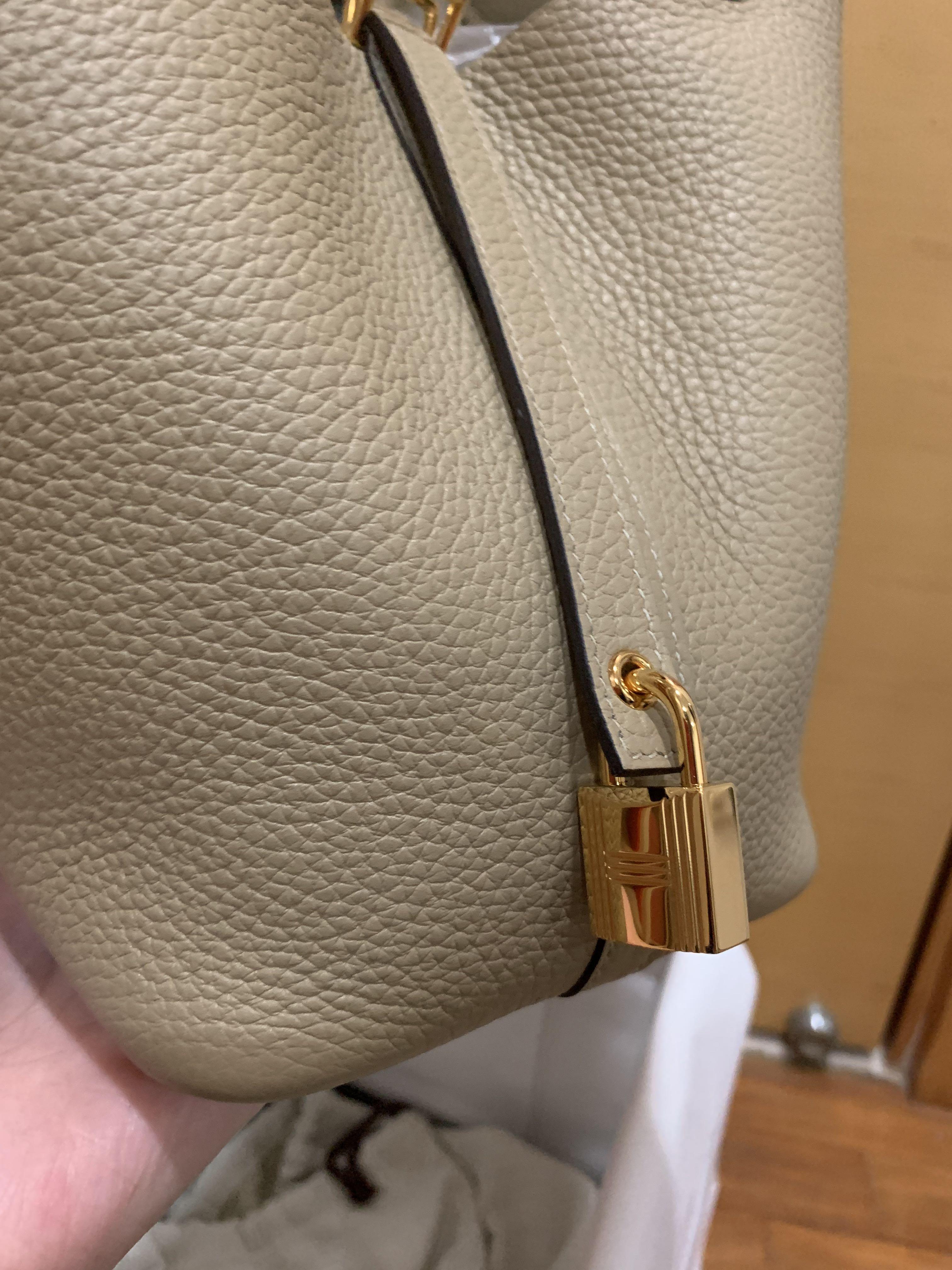 Hermes Picotin22 trench clemence gold hardware