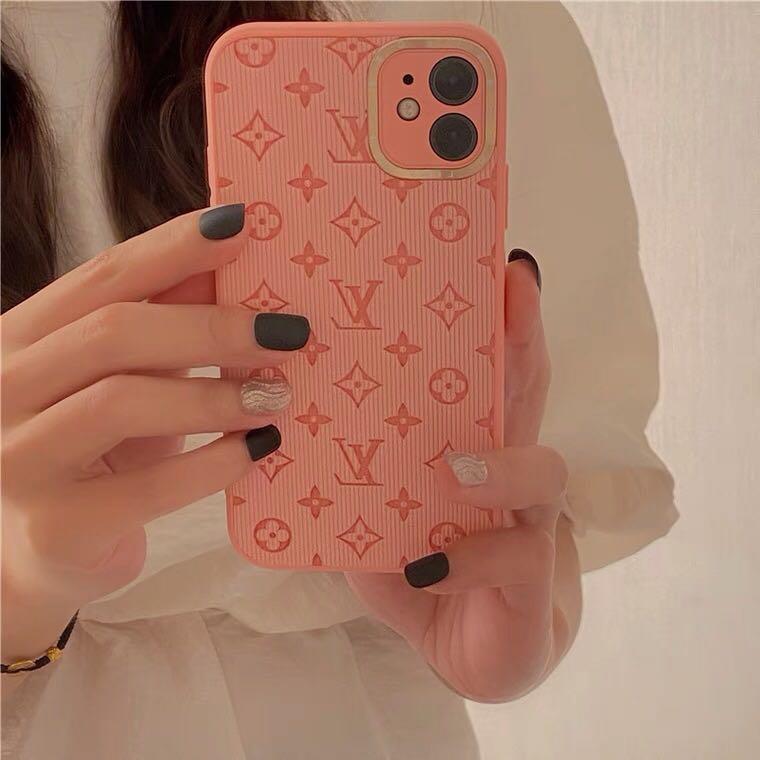 iPhone 12 Pro pink LV phone case