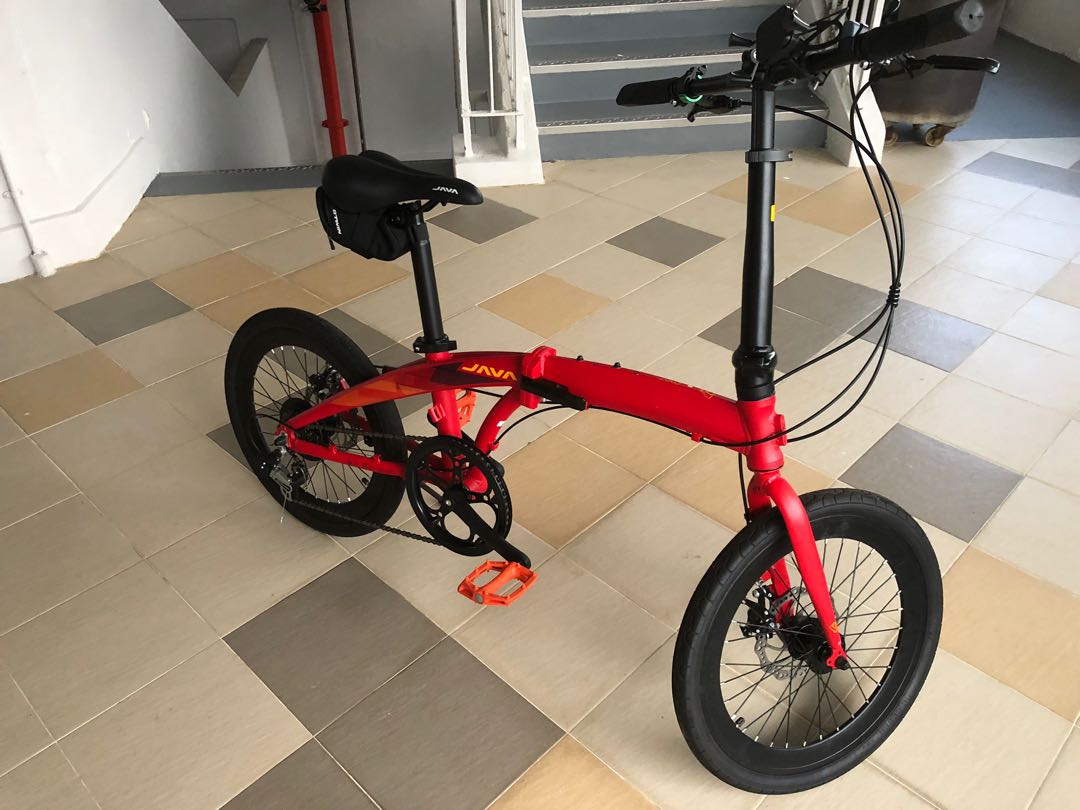 Java Red Zelo v2, foldable bicycle, Sports Equipment, Bicycles & Parts ...