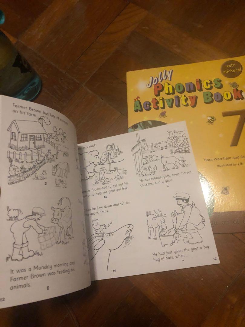 Jolly Phonics Workbook & Activity Book 7, Hobbies & Toys, Books ...