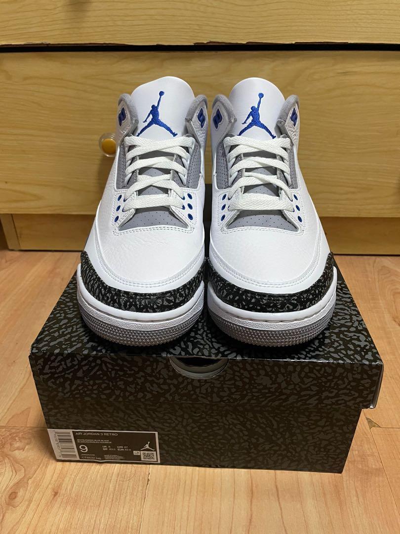Jordan 3 Racer Blue Men s Fashion Footwear Sneakers on Carousell