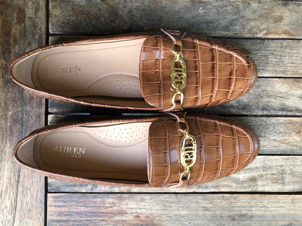 Ralph lauren sales crocodile loafers