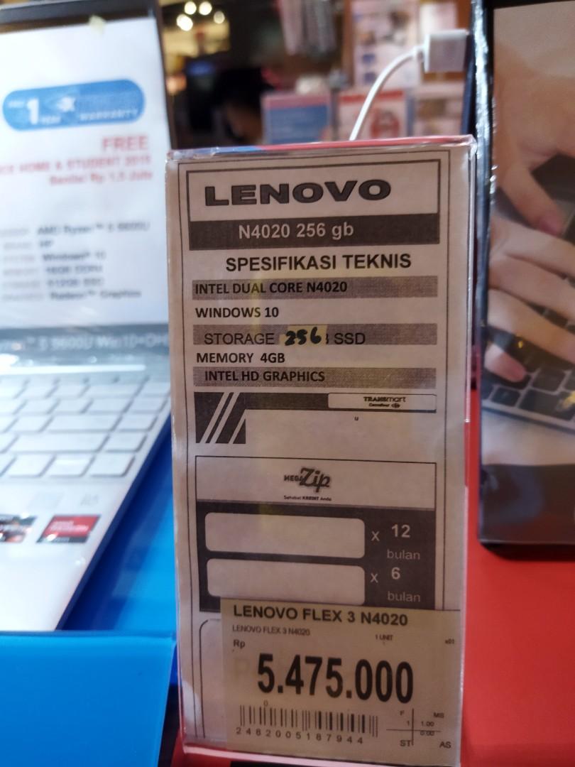 Lenovo N4020 256 GB Bisa cicilan Tanpa kartu kredit BISA ...