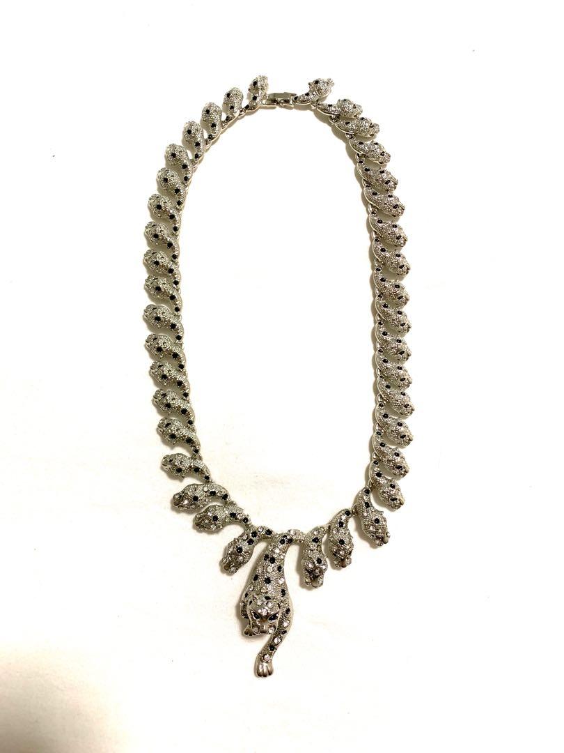 Leopard discount statement necklace