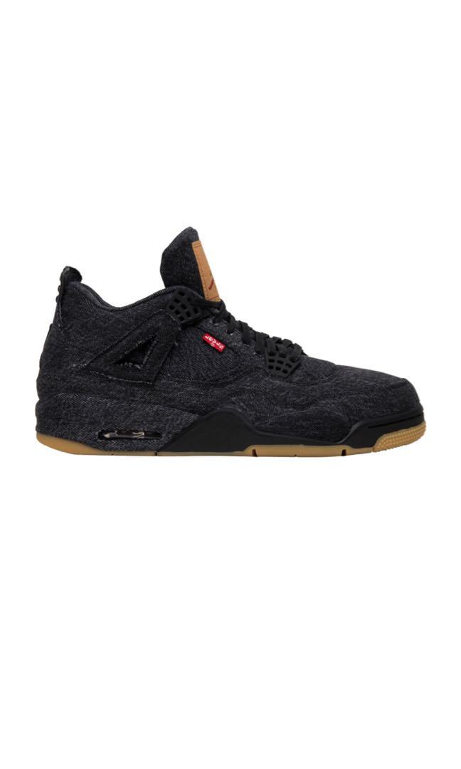 Levis x Air Jordan 4 Retro Black Denim 