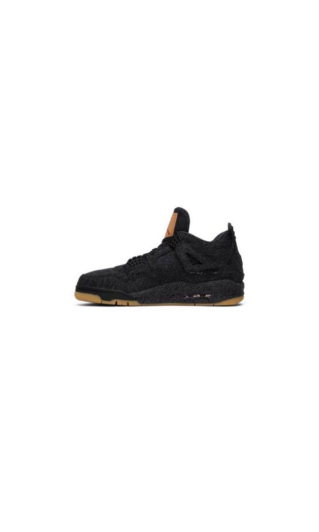 Levis x Air Jordan 4 Retro Black Denim 