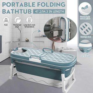 [LAST] Adult Foldable Bathtub with Lid & Massage Foot Roller