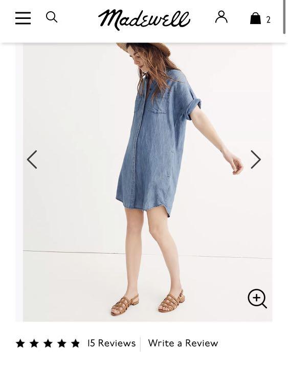 LN Madewell XS Courier Shirt Dress Women s Fashion Dresses Sets Dresses on Carousell