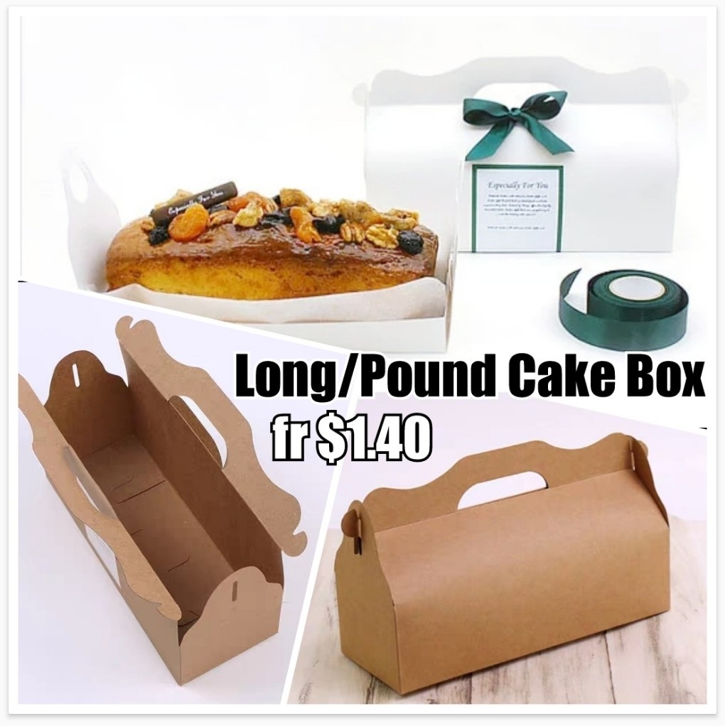3 Hole Retro Pastel Cupcake Boxes - Yule Log Swiss Roll Pastry Packagi –  Petallica