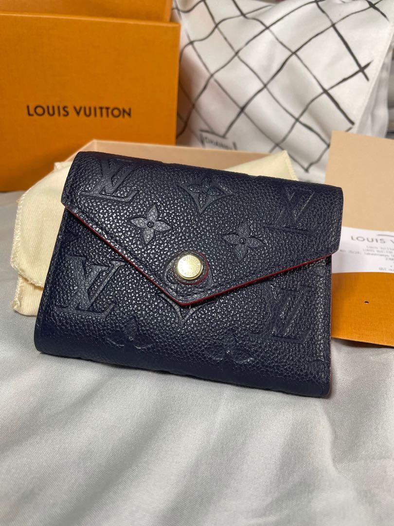Louis Vuitton Monogram Empreinte Victorine Wallet, Navy