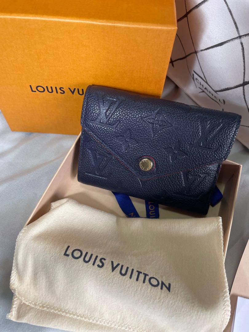 Louis Vuitton Victorine Wallet Navy Monogram Empreinte